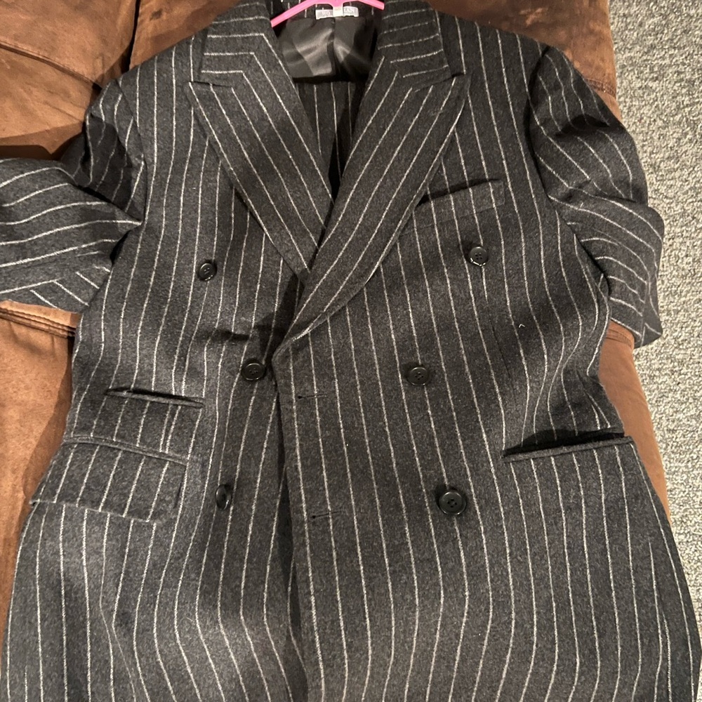 Classic Gray Pinstripe Men's Suit